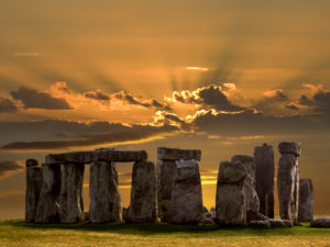 Stonehenge on Salsbury Plain in Wiltshire in South West England. Built about 3000BC Stonehenge is Europes most famous prehistoric monument.